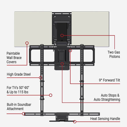 KY700 Premier folding TV stand