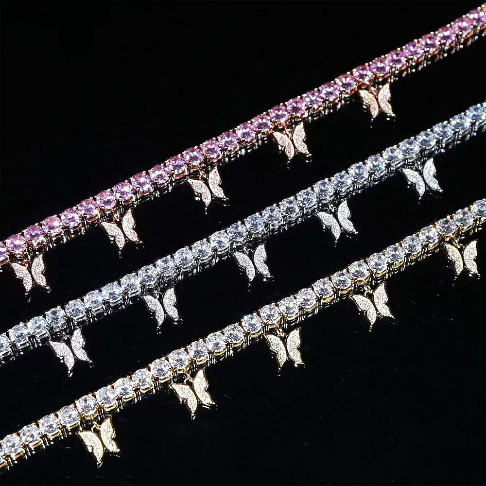 5MM Butterfly Tennis Anklet