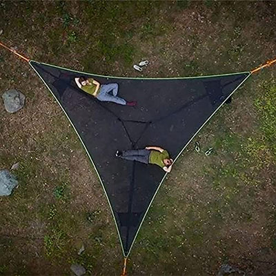 Multi Person Portable Hammock 3 Point Aerial Camping outdoor Triangle Hammock Back Yard