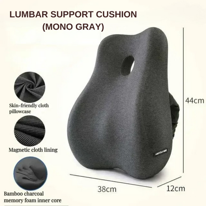 Memory Foam Office Chair Seat & Lumbar Support Cushion