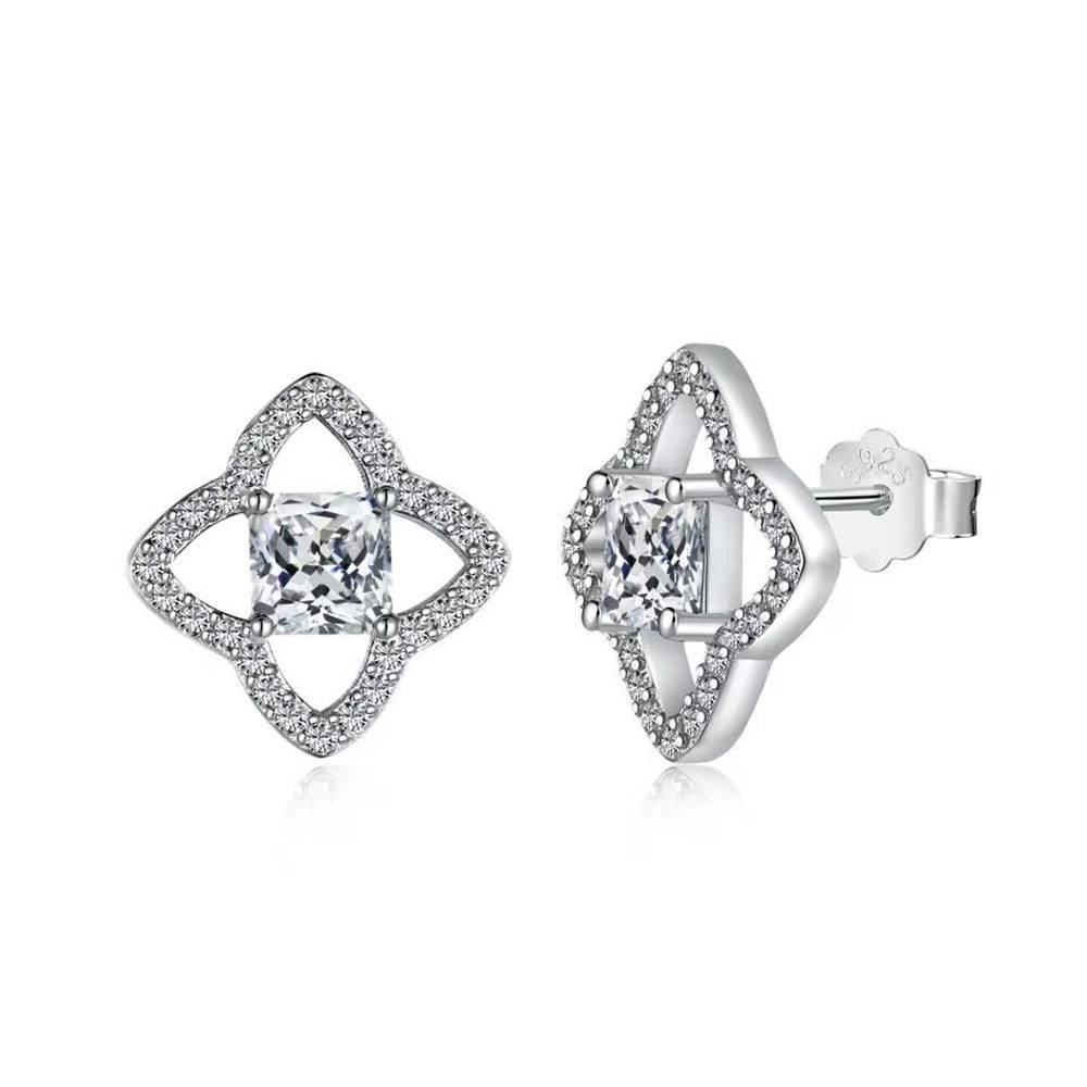 Lucky Princess Sterling Silver Earrings