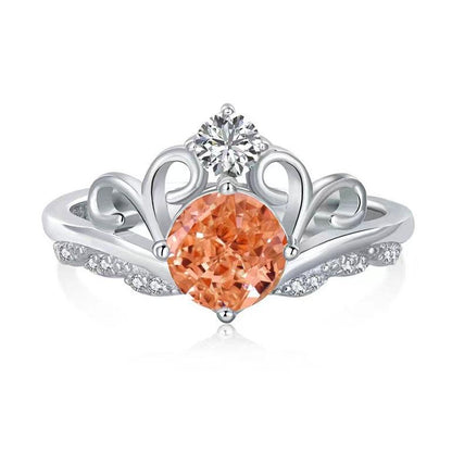 Glittering Crown Sterling Silver Ring