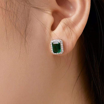 Emerald Stud Earrings