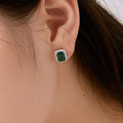 Emerald Stud Earrings