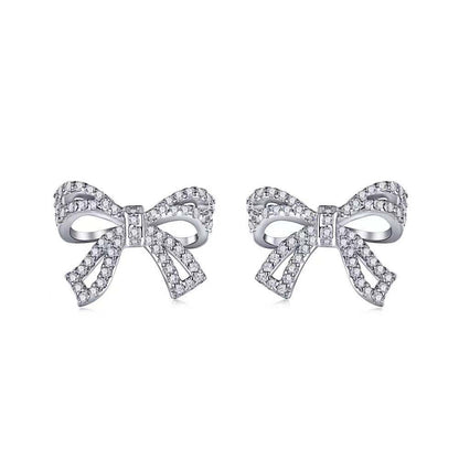 Little Bow Sterling Silver Earrings