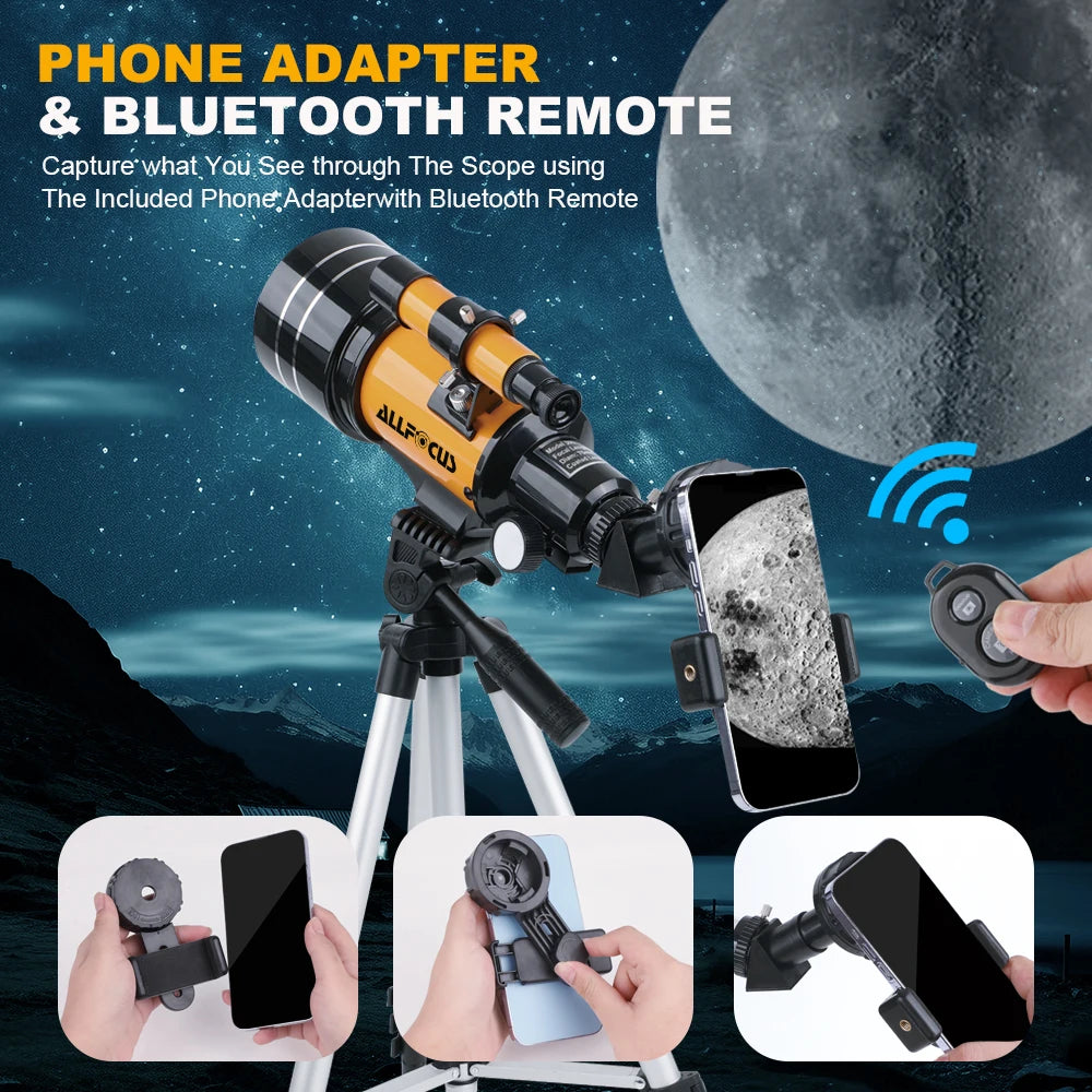 Sky Explorer 150x Portable Telescope for Astronomy Beginners