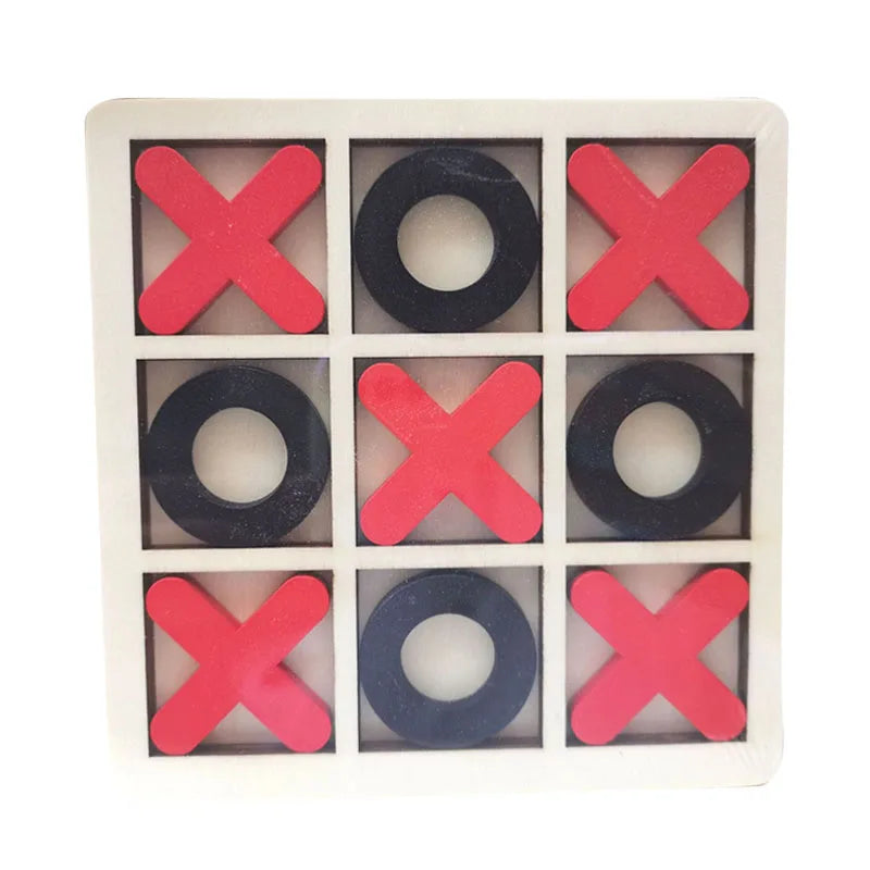 Montessori Wooden Tic-Tac-Toe Game for Kids