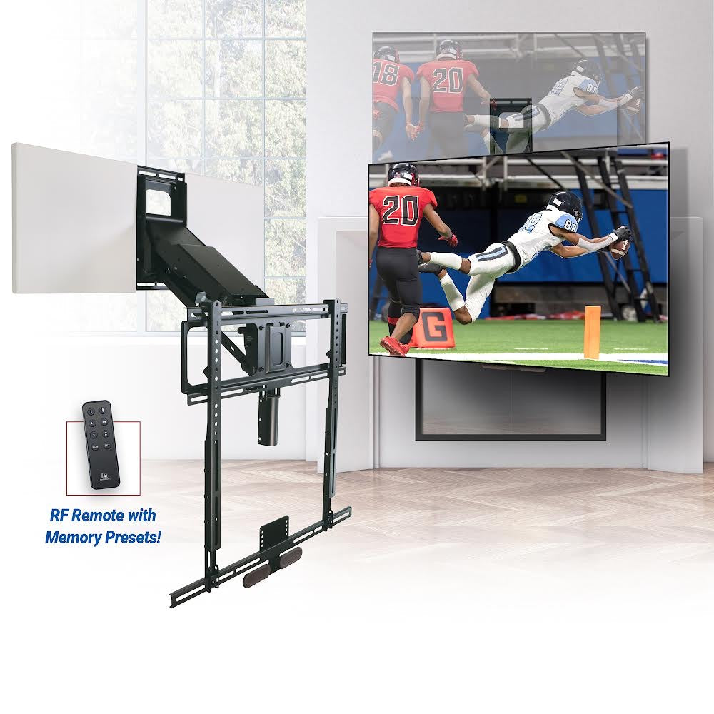 Motorized folding and rotating TV stand KY815