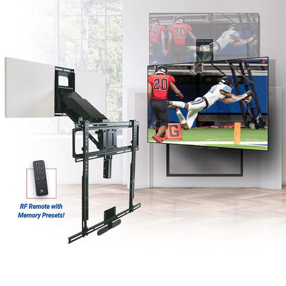 Motorized folding and rotating TV stand KY815