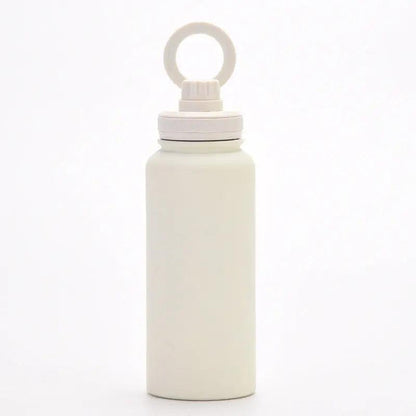 Insulated Bottle with Magnetic Phone Holder  Ivory-White Keryul
