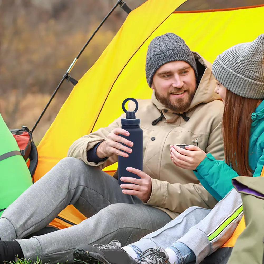 Insulated Bottle with Magnetic Phone Holder   Keryul