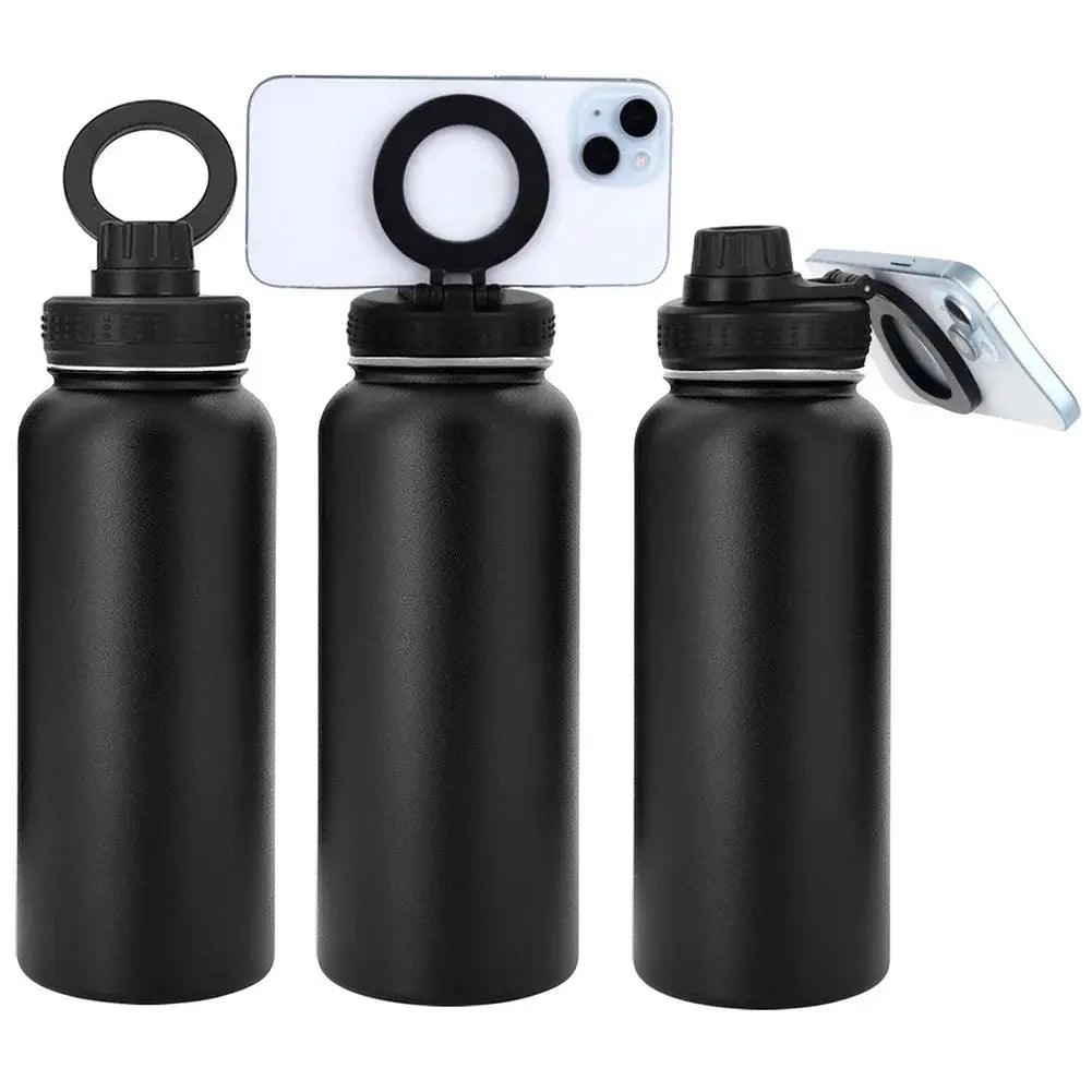 Insulated Bottle with Magnetic Phone Holder   Keryul