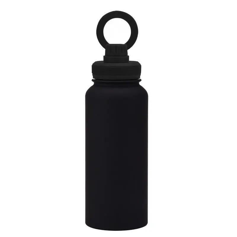 Insulated Bottle with Magnetic Phone Holder  Midnight-Black Keryul