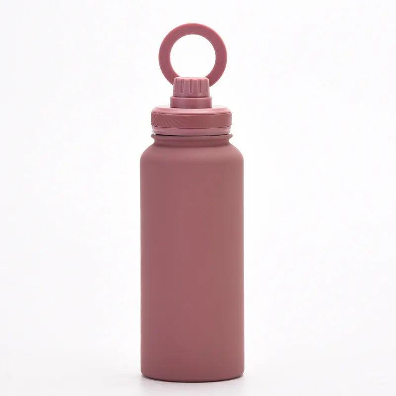 Insulated Bottle with Magnetic Phone Holder  Rosewood-Pink Keryul