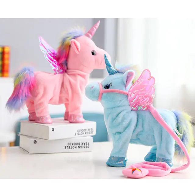 Kawaii Walking and Singing Unicorn Plush Toy   Keryul