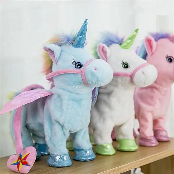 Kawaii Walking and Singing Unicorn Plush Toy   Keryul