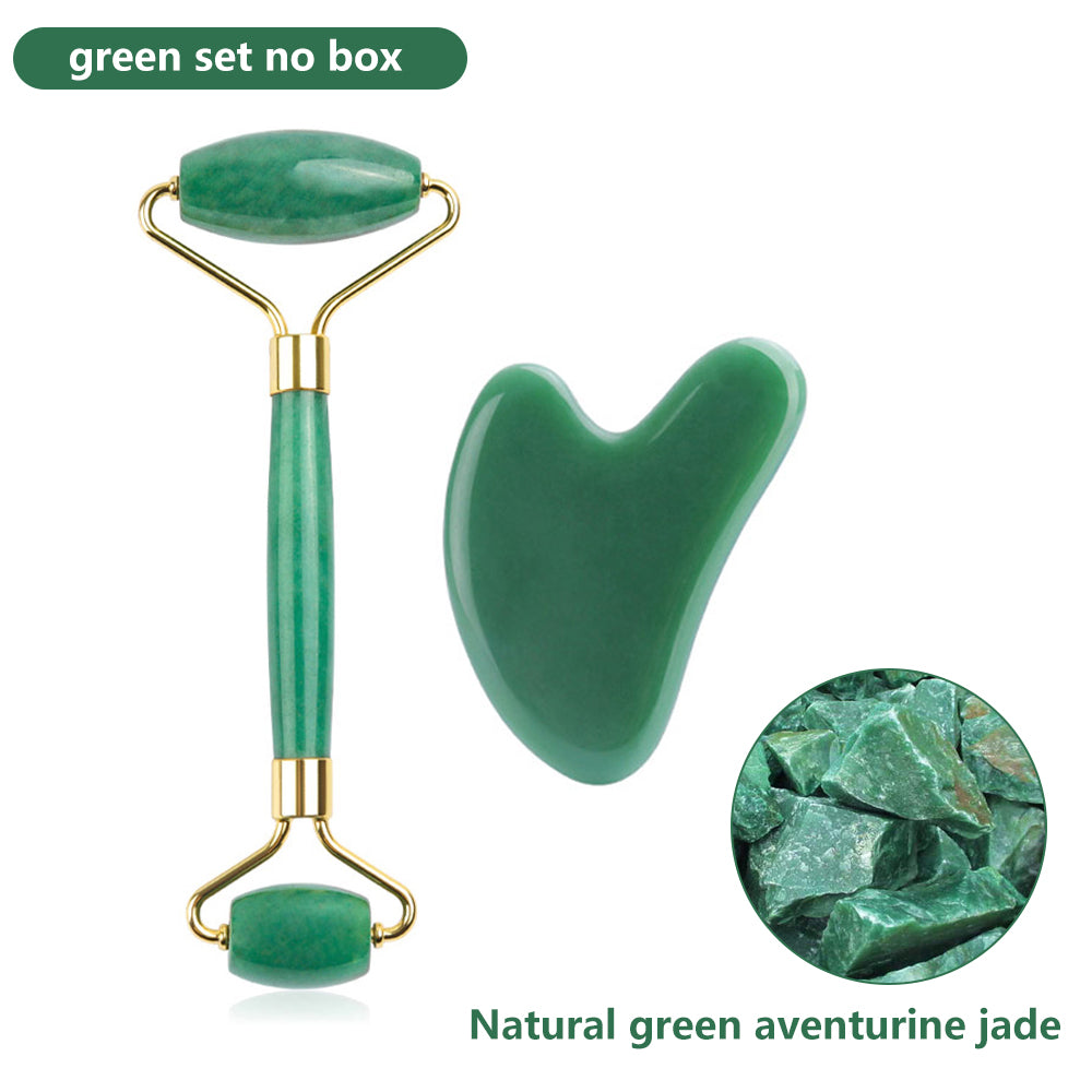 Jade Roller and Gua Sha Set