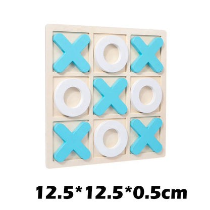 Montessori Wooden Tic-Tac-Toe Game for Kids