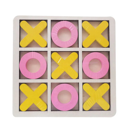 Montessori Wooden Tic-Tac-Toe Game for Kids