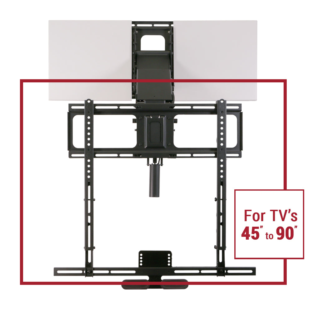 Motorized folding and rotating TV stand KY815