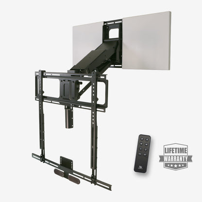 Motorized folding and rotating TV stand KY815