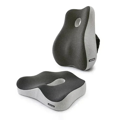 Memory Foam Office Chair Seat & Lumbar Support Cushion