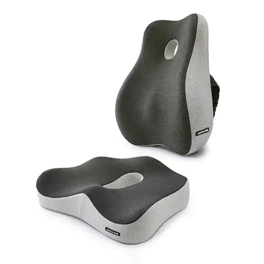 Memory Foam Office Chair Seat & Lumbar Support Cushion