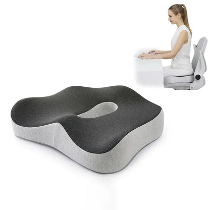 Memory Foam Office Chair Seat & Lumbar Support Cushion