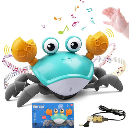 Auto-Sensing Crawling Crab Toy