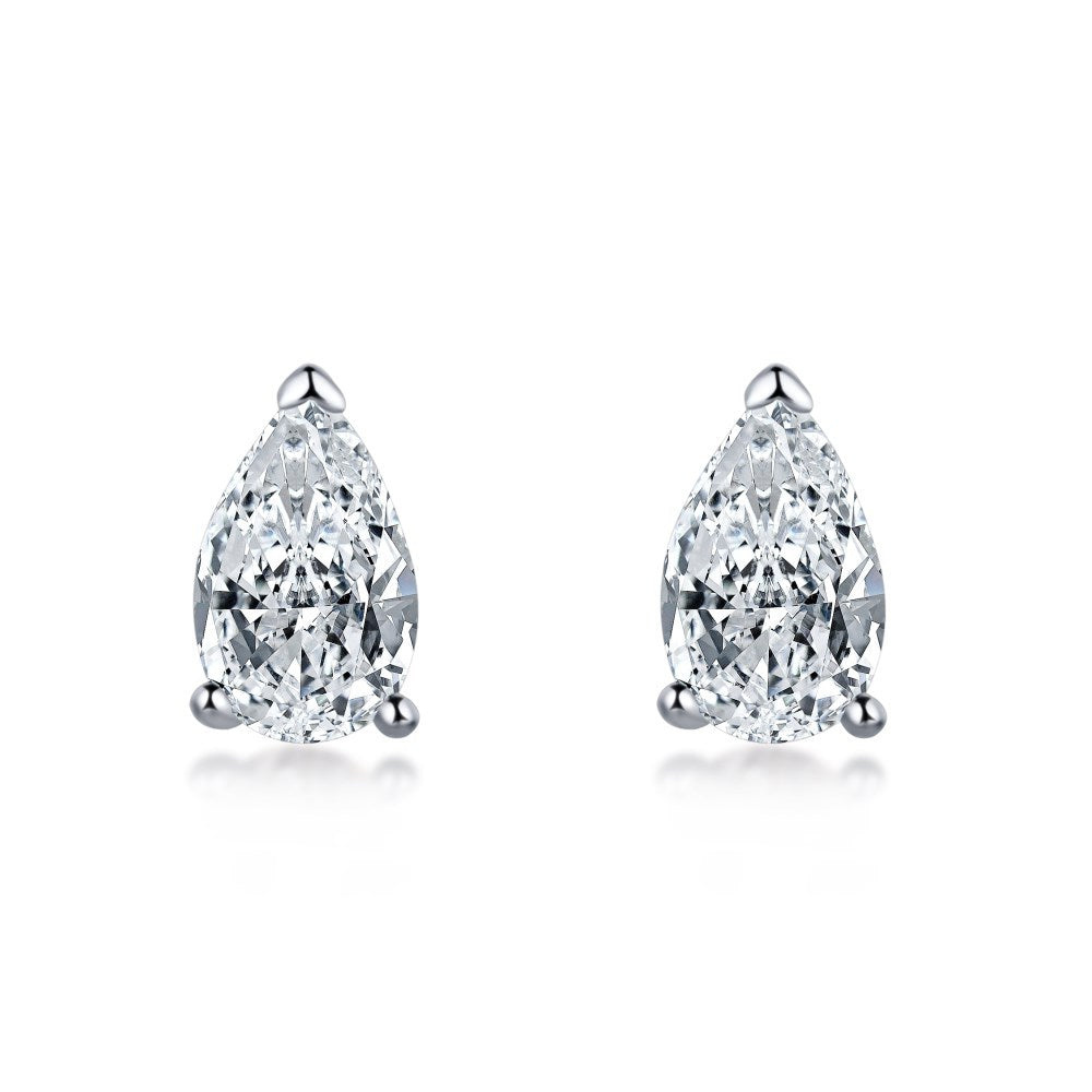 Romantic Pear Zircon Earrings