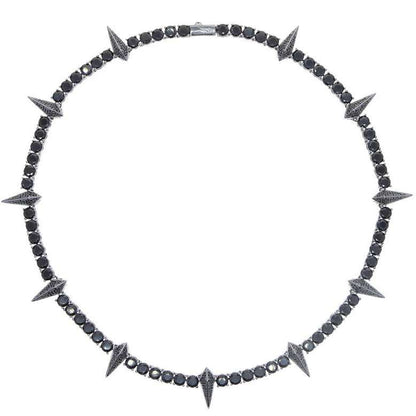 Black Panther Zircon Tennis Chain Necklace