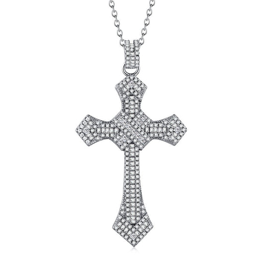 Forever Cross Sterling Silver Necklace