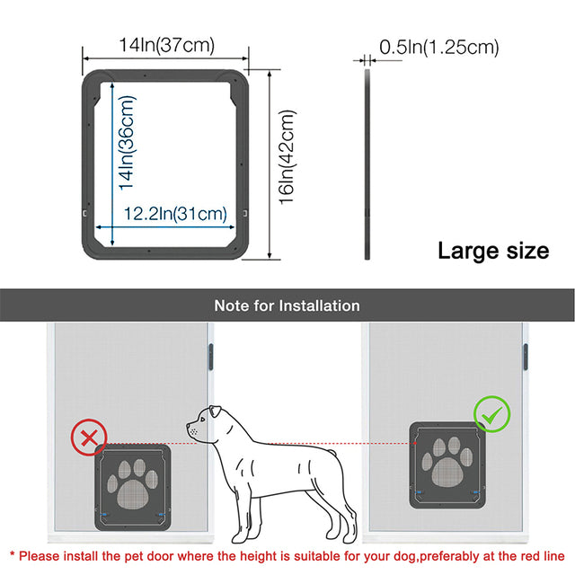 Magnetic Pet Screen Door