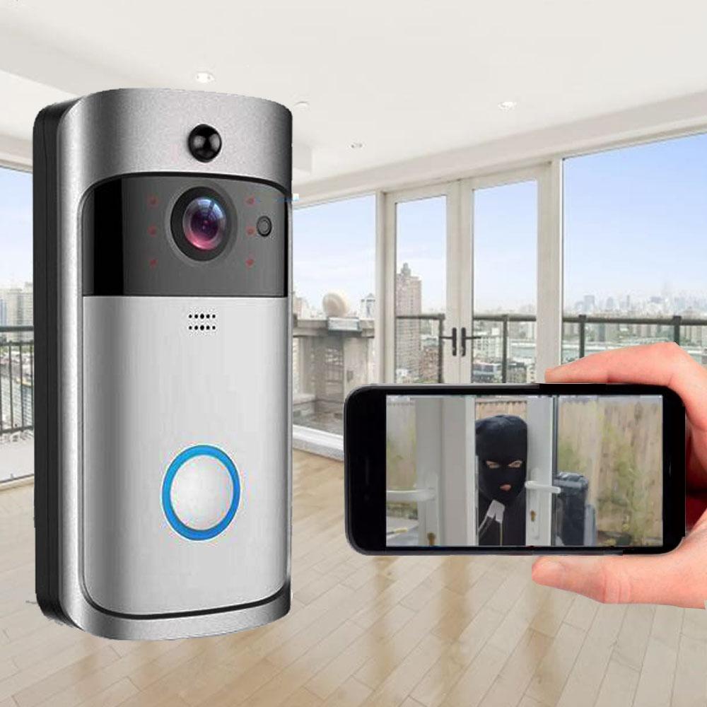 Wireless Doorbell Camera - Doorbell Video Camera - Video Intercom WiFi Doorbell Camera - Smart Video Doorbell Alarm