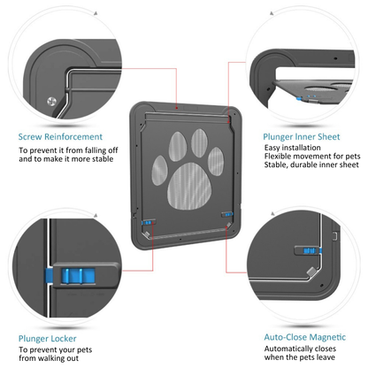 Magnetic Pet Screen Door