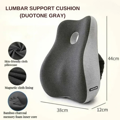 Memory Foam Office Chair Seat & Lumbar Support Cushion