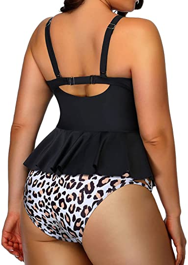 Two Piece Swimsuit for Women - High Waisted Swimsuit