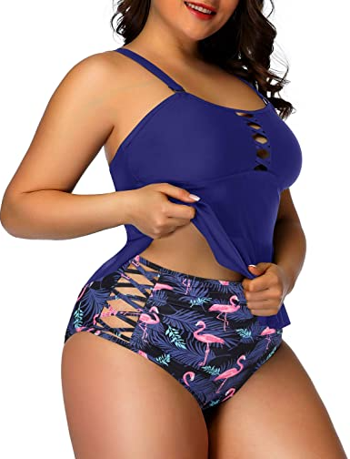 Two Piece Swimsuit for Women - High Waisted Swimsuit