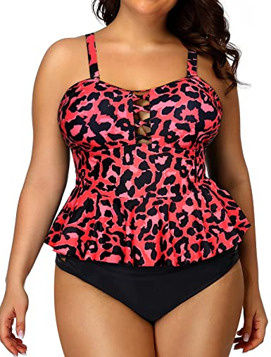 Two Piece Swimsuit for Women - High Waisted Swimsuit