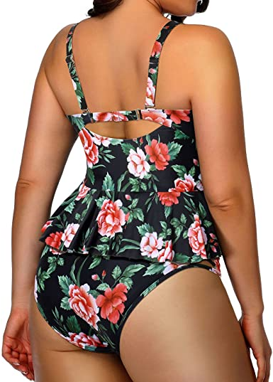 Two Piece Swimsuit for Women - High Waisted Swimsuit