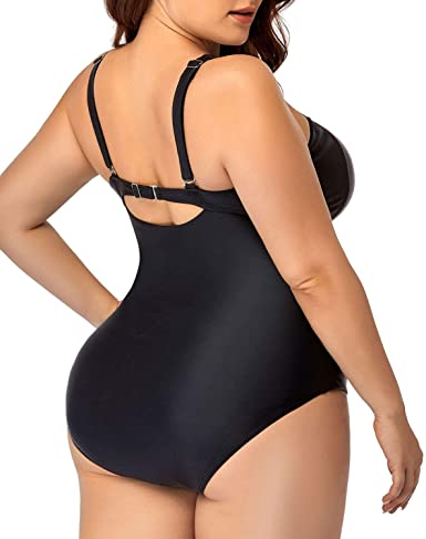 Women Vintage Swimsuit - Plus Size One Piece Swimwear