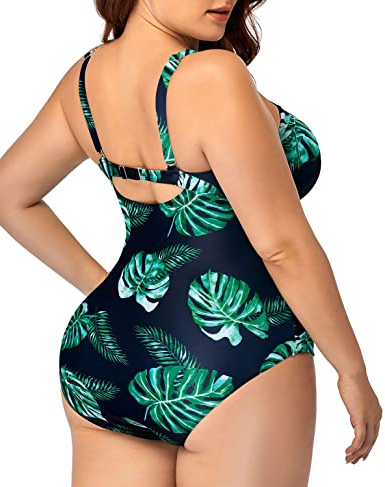 Women Vintage Swimsuit - Plus Size One Piece Swimwear