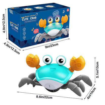 Auto-Sensing Crawling Crab Toy