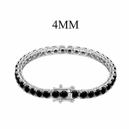 Genuine Sterling Silver Modern Tennis Bracelet