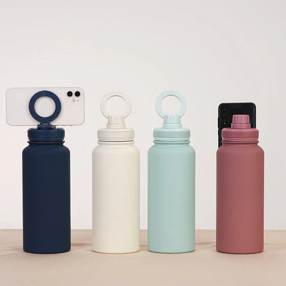 Insulated Bottle with Magnetic Phone Holder