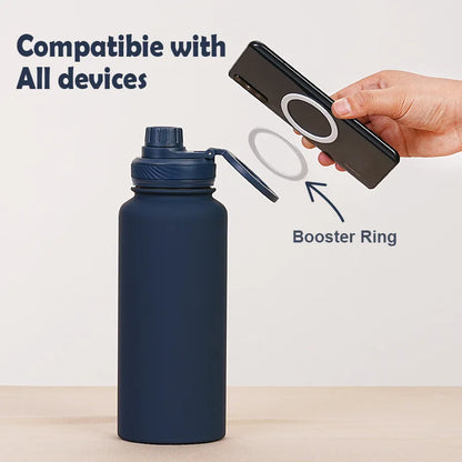 Insulated Bottle with Magnetic Phone Holder