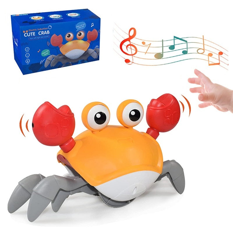 Auto-Sensing Crawling Crab Toy