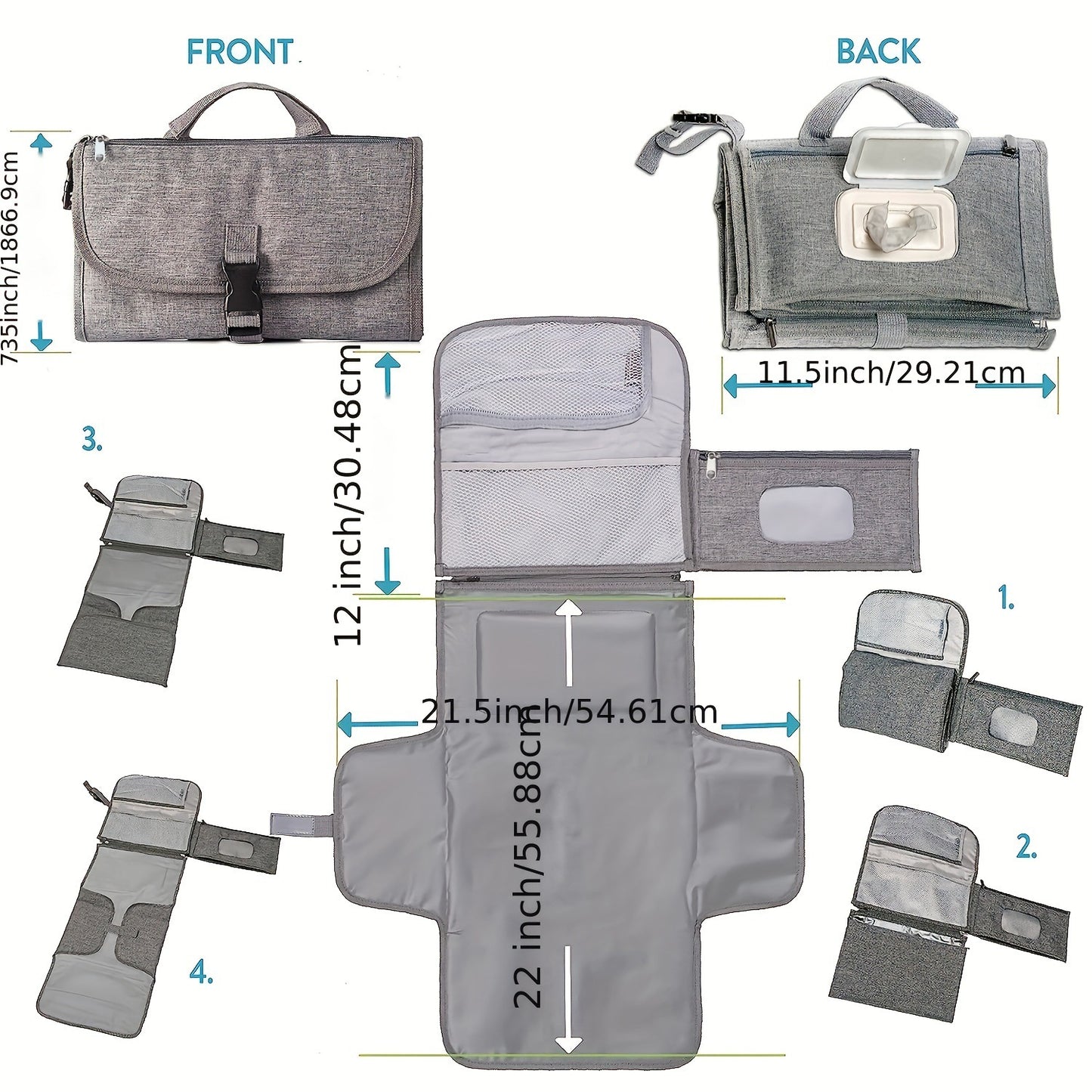 Versatile Baby Diaper Changing Pad